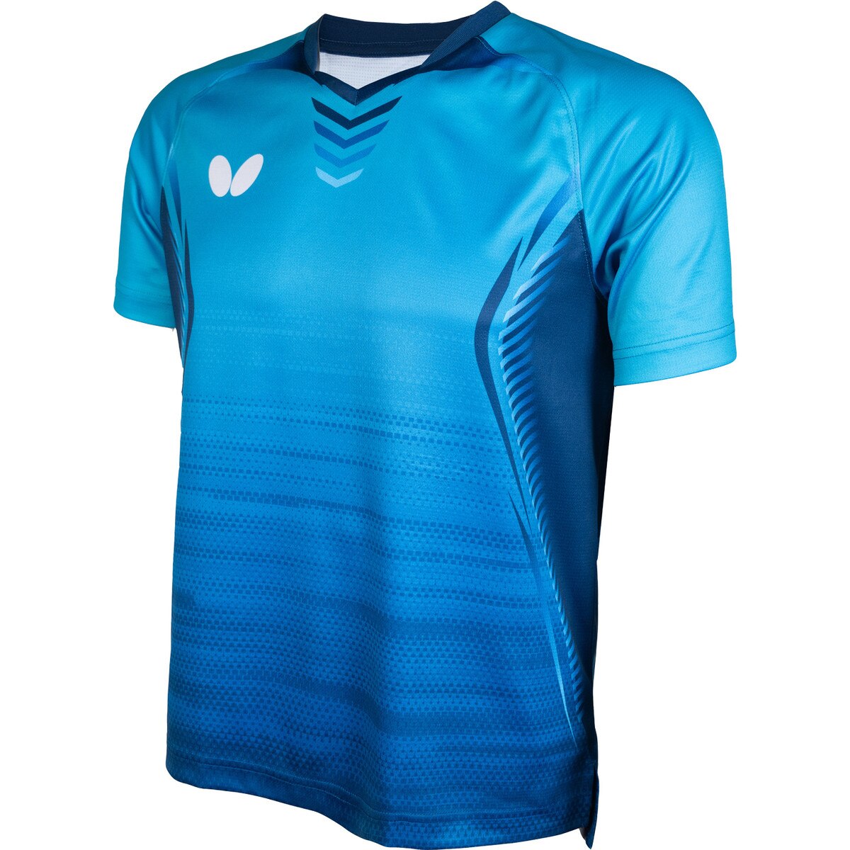 Butterfly Playce Shirt - Turquoise Angled